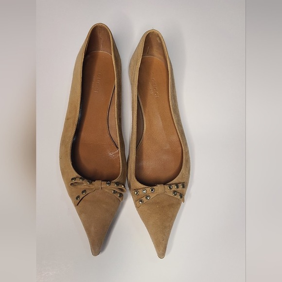 Gucci tan suede flats - Picture 4 of 7